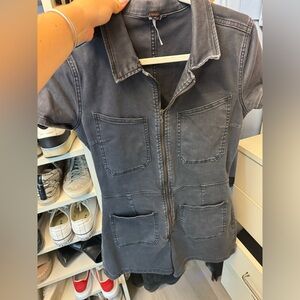 Barely worn in great condition Free People denim romper